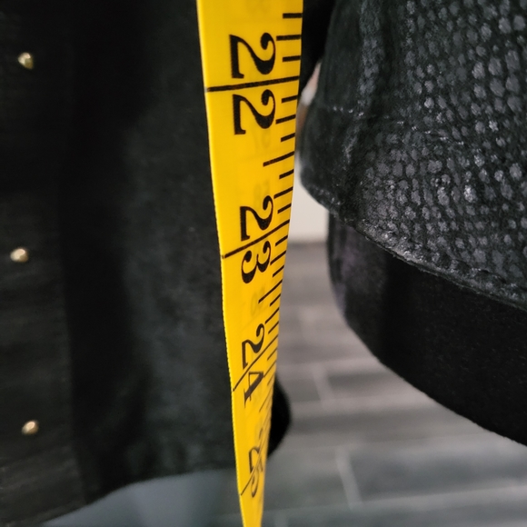 Leather Fashion Jacket With Multiple Zippers And Inside Pocket Women's M - Picture 5 of 10